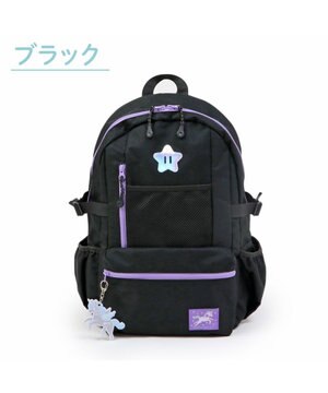  マザーガーデン ユニコーン キッズ リュック ブラック リフレクターキーホルダー付き