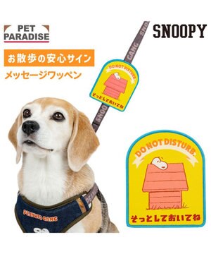 スヌーピー メッセージ ワッペン  《そっとして》