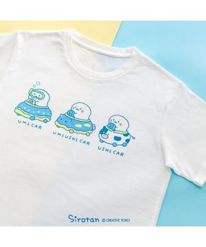  しろたん 半袖 Ｔシャツ 《ウミウシ＆イカー》 ユニセックス