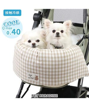  ペットパラダイス クール カートクッション  《くまちゃん柄》