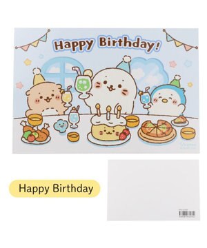  しろたん メッセージカード 《Happy Birthday / いつもありがとう（黄色）/ For you 》単品