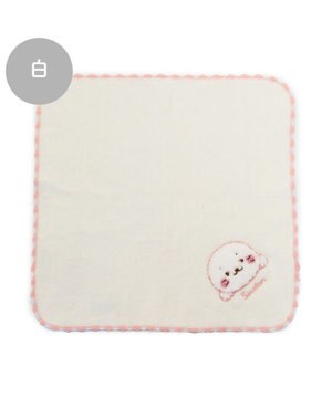  しろたん サガラミニタオル 《白》 単品 25cm×25cm