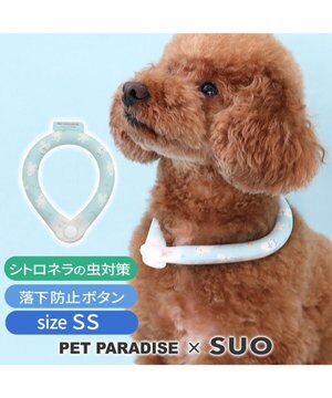 ペットパラダイス 28℃クールリング SUO 《いちご柄》 〔SS