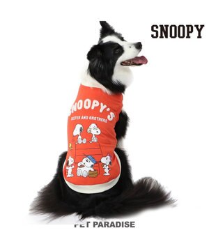 スヌーピー 兄弟集合柄トレーナー 赤【小型犬】 / PET PARADISE