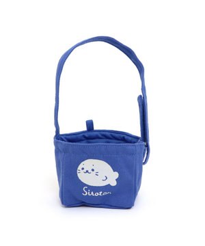  しろたん ついてきちゃうマスコット用 ミニトートバッグ 《青色》 単品