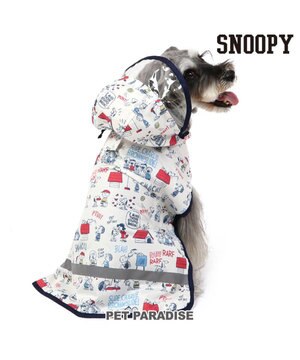  スヌーピー  レインコート 透明フード付き 《アメリカンビンテージ柄》 小型犬