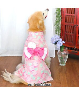 ペットパラダイス 絞り風 浴衣 《朝顔》 小型犬 / PET PARADISE