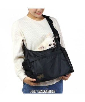  キャリーバッグ スリング 超小型犬 四角 ブラック