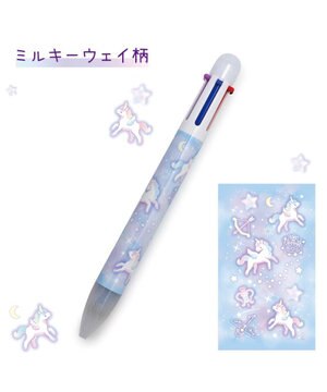  マザーガーデン ユニコーン ６色ボールペン 《ミルキーウェイ柄》