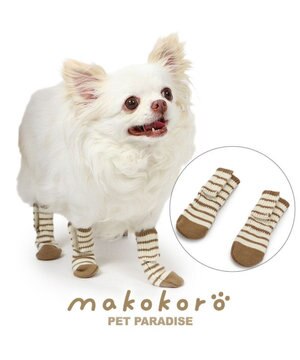ペットパラダイス makokoro スリット 靴下 《ボーダー》 SM