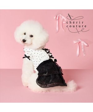  cherircouture ドットシャツ ワンピース 小型犬