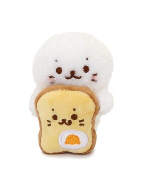  しろたん ぴょこんと マスコット 《トースト /  流れ星》【単品】