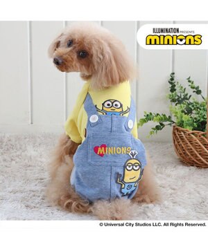  ミニオン パンツ つなぎ 【小型犬】 デニム風