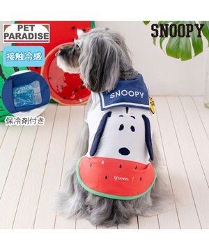  スヌーピー 脇開き ポケットクール タンクトップ 小型犬