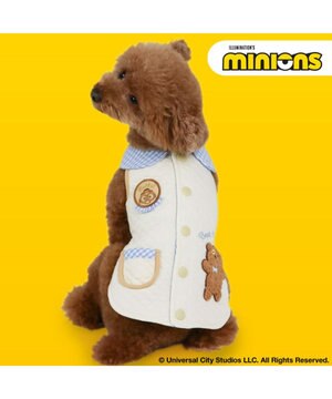  ミニオン ティム 襟付きキルト ベスト 小型犬