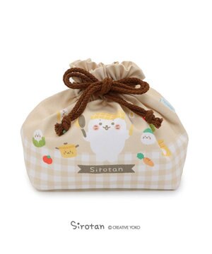  しろたん キッチン柄 ランチ巾着 お弁当袋