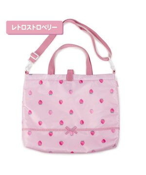  マザーガーデン  野いちご レッスンバッグ 《レトロストロベリー柄》