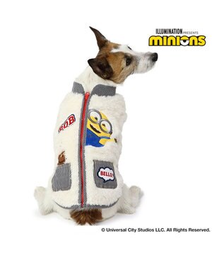 ミニオン ボブ ジップ ボアベスト 小型犬