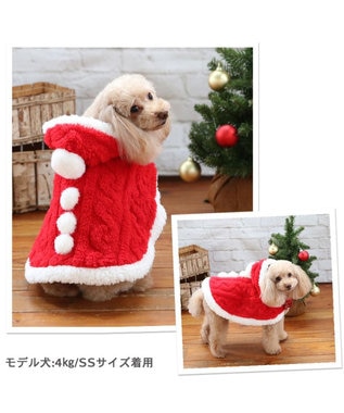 PET PARADISE ペットパラダイス サンタ ポンチョ 小型犬 サンタ
