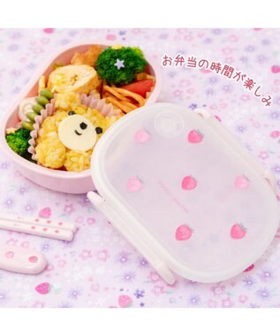 Mother garden マザーガーデン 野いちご お弁当箱 《レトロストロベリー柄》350mL レトロストロベリー柄