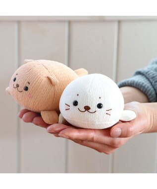 Mother garden しろたん ちりめん ちびマスコット 《単品》 しろたん/らっこいぬ しろたん