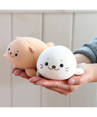 Mother garden しろたん ちりめん ちびマスコット 《単品》 しろたん/らっこいぬ しろたん