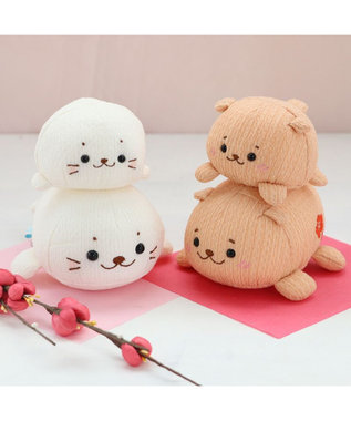 Mother garden しろたん ちりめん ちびマスコット 《単品》 しろたん/らっこいぬ しろたん