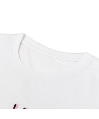 Mother garden しろたん Tシャツ 半袖 《しっぽハート》  ユニセックス 男女兼用 白~オフホワイト