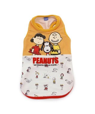 PET PARADISE スヌーピー ペティヒート タンクトップ 《トリオ柄》 小型犬 オレンジ