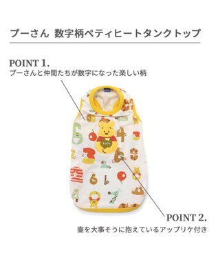 PET PARADISE ディズニー くまのプーさん ペティヒート タンクトップ 数字柄 小型犬 黄