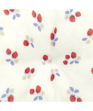 PET PARADISE ペットパラダイス クールカドラー 丸型 《苺花柄》 Ｓ ホワイト×レッド