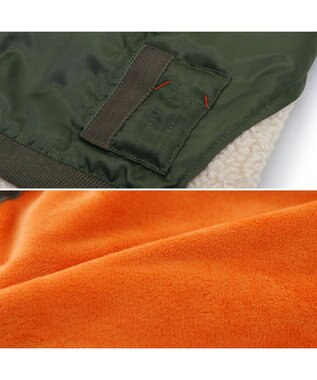 PET PARADISE ペットパラダイス 遠赤外線 ドッキングブルゾン 中型犬 カーキ