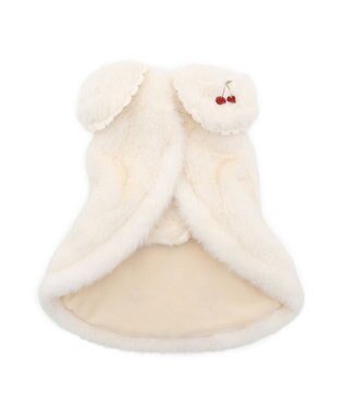 PET PARADISE ペットパラダイス チェリー ポンチョ 《ホワイト 》 中型犬 大型犬 オフホワイト