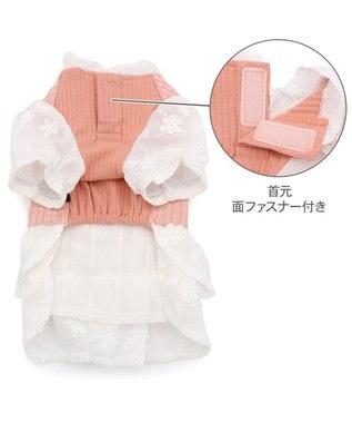 PET PARADISE ペットパラダイス ナチュラル ワンピース 《小花》 小型犬 ピンク×ホワイト