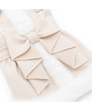 PET PARADISE cherircouture バックリボンコート 小型犬 ベージュ