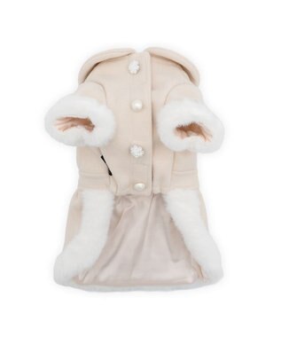 PET PARADISE cherircouture バックリボンコート 小型犬 ベージュ