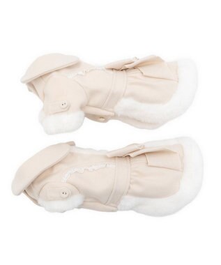PET PARADISE cherircouture バックリボンコート 小型犬 ベージュ