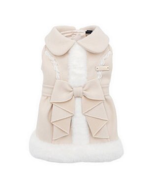 PET PARADISE cherircouture バックリボンコート 小型犬 ベージュ