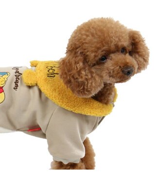 PET PARADISE ディズニー くまのプーさん ドリームトレーナー 耳付き襟 小型犬 黄