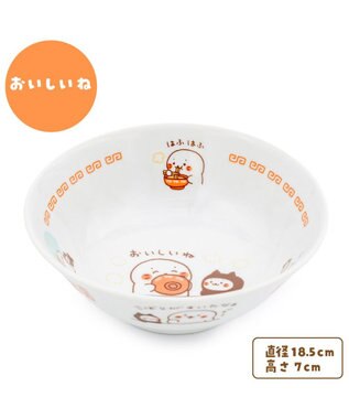 Mother garden しろたん ラーメンどんぶり 《おいしいね》 径18.5cm おいしいね柄