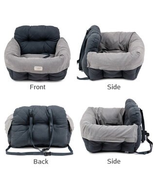 PET PARADISE ペットパラダイス ドライブカドラー 《キルティング》 Ｍ ブラック