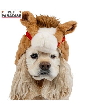 PET PARADISE ペットパラダイス 干支 午 帽子 《ブラウン》 中型犬 大型犬