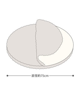 PET PARADISE リサとガスパール 遠赤外線 マット 《くつろぎ》 M ホワイト×ブラウン