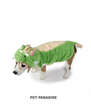 PET PARADISE ペットパラダイス なりきりパーカー 辰 中型犬 大型犬 黄緑