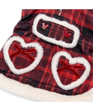 PET PARADISE ディズニー ミニーマウス チェックコート 小型犬 レッド×ホワイト