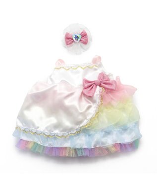 Mother garden マザーガーデン うさももドール 着せ替え用お洋服 Mサイズ 《レインボーパーティードレス》 -