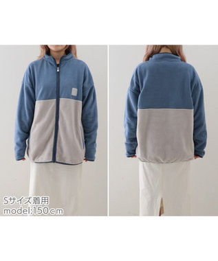 Mother garden しろたん フリース ジャケット ユニセックス Sサイズ/Mサイズ/Lサイズ 青