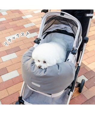 PET PARADISE ペットパラダイス カート用 クッション くすみカラー《グレー》 グレー