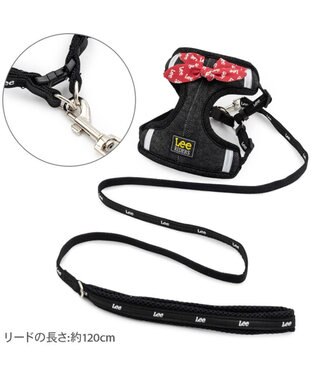 PET PARADISE Lee ループノット ハーネス＆リード 小型犬 Ｓ ブラック