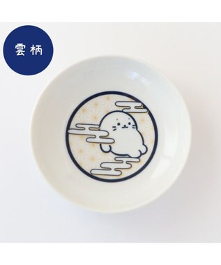 Mother garden しろたん 豆皿 5枚セット 《正面 市松 水玉 千鳥 雲》 5枚セット